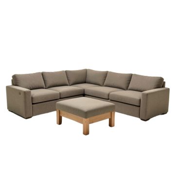 Celestia 133 '' Wide Symmetrical Modular Sectional With Ottoman
