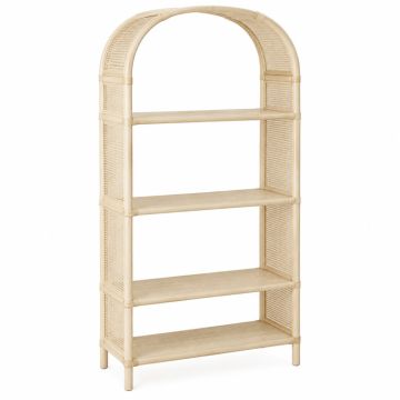 Maple Crossing Freestanding Bookcase - Cream