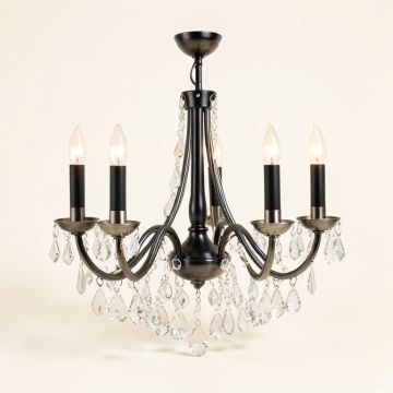 Candle Style Traditional Chandelier With Crystal Accents (synthetic illustration; no displayed measurements)