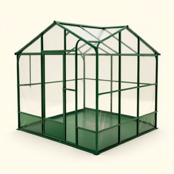 Grand Gardener 2 Clear 8 Ft. W X 16 Ft. D Greenhouse (synthetic illustration; no displayed measurements)