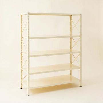 Meadow Brook Empty Seed-Starting Shelving Unit Without Lights - Ivory (synthetic illustration; no displayed measurements)