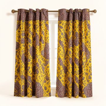 Ambesonne Moroccan Window Curtains (synthetic illustration; no displayed measurements)