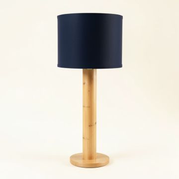 Field Crossing Floor Lamp With A Plain Fabric Shade - Navy (synthetic illustration; no displayed measurements)