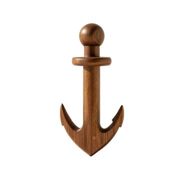 3D Wooden Anchor Wall Décor