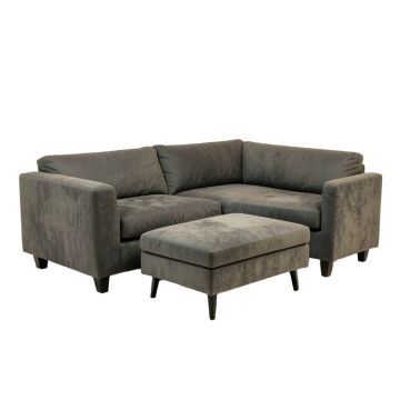 Stanger 115 '' Wide Microfiber/Microsuede Reversible Modular Sofa & Chaise With Ottoman