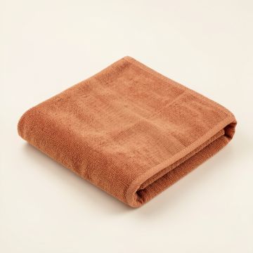 Cliff Dale Bath Towel - Terracotta (synthetic illustration; no displayed measurements)