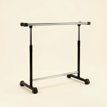 32.8 '' W Double Hanging Garment Rack (synthetic illustration; no displayed measurements)