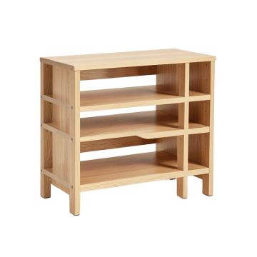 8-Compartment 8 Pair Stackable Shoe Rack