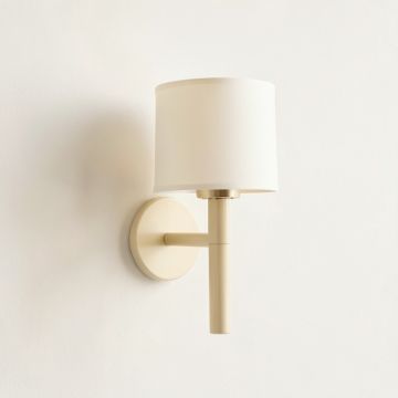 Willow Crest Wall Sconce Mounted On A Plain Wall - Ivory (synthetic illustration; no displayed measurements)