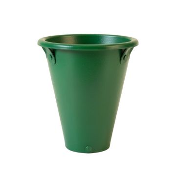 River Crest Empty Railing Planter With Integral Brackets - Green