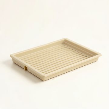 Moss Falls Empty Under-Desk Cable Tray - Beige (synthetic illustration; no displayed measurements)