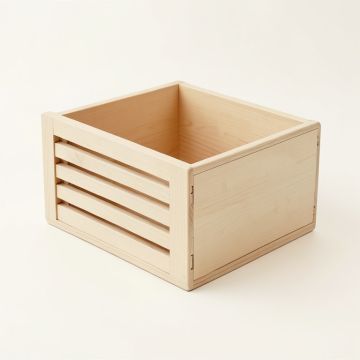 Cove Crossing Empty Furniture-Style Litter Enclosure - Beige (synthetic illustration; no displayed measurements)