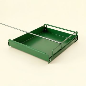 Holly Crest Empty Under-Desk Cable Tray - Green (synthetic illustration; no displayed measurements)