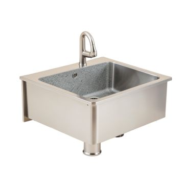 Kohler Tailor Large Single Basin Stainless Steel Sink With Etched Stone Insert