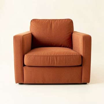 Briar Falls Upholstered Armchair - Terracotta (synthetic illustration; no displayed measurements)