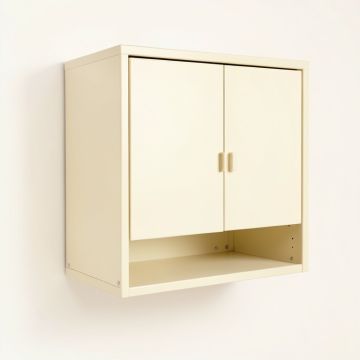 Sage Branch Wall-Mounted Laundry Cabinet - Cream (synthetic illustration; no displayed measurements)