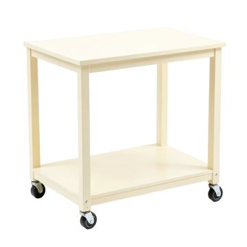 Stone Bluff Empty Rolling Workshop Cart - Cream