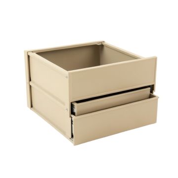Hazel Fold Under-Desk Drawer Unit - Beige
