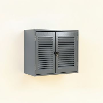 Hill Bluff Wall-Mounted Entry Cabinet - Gray (synthetic illustration; no displayed measurements)