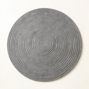 Cliff Canyon Round Area Rug - Gray (synthetic illustration; no displayed measurements)