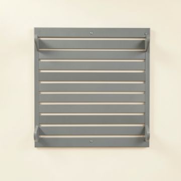 Ash Bluff Empty Wall-Mounted Tool Organizer Panel - Gray (synthetic illustration; no displayed measurements)