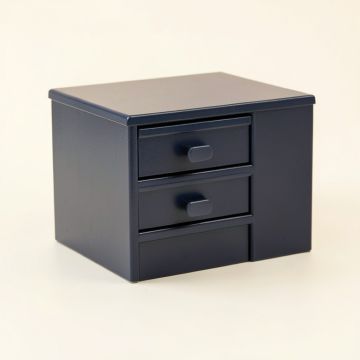 Moss Bridge Small-Parts Storage Drawer Cabinet - Navy (synthetic illustration; no displayed measurements)