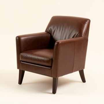 Caitriona Leather Upholstered Dining Chair (synthetic illustration; no displayed measurements)