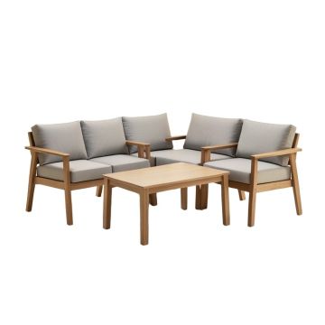 Yoshida Modern Outdoor 3 Piece Seating Group