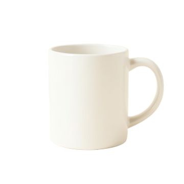 Sage Bend Ceramic Mug - White