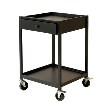Dune Branch Empty Rolling Workshop Cart - Black