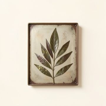 Leaves Vintage Wall Décor (synthetic illustration; no displayed measurements)