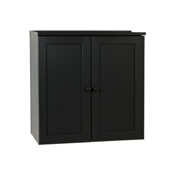 Lake Canyon Wall-Mounted Laundry Cabinet - Black