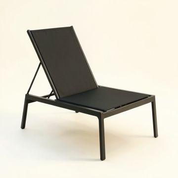 Olive Brook Outdoor Lounge Chair - Black (synthetic illustration; no displayed measurements)