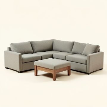 Daia 116 '' Wide Reversible Modular Corner Sectional With Ottoman (synthetic illustration; no displayed measurements)