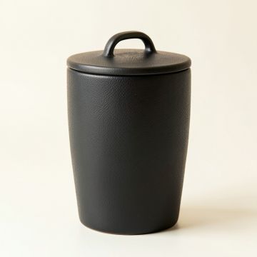 Sage Crossing Storage Canister With Lid - Black (synthetic illustration; no displayed measurements)