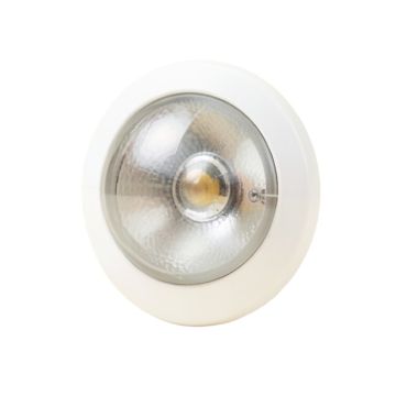 Saraland White 1 -Bulb Outdoor Bulkhead Light
