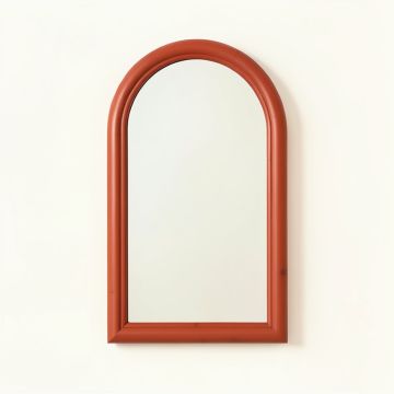 Brook Brook Framed Wall Mirror - Terracotta (synthetic illustration; no displayed measurements)
