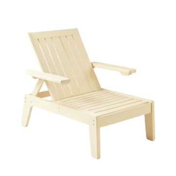 Field Bend Outdoor Lounge Chair - Cream