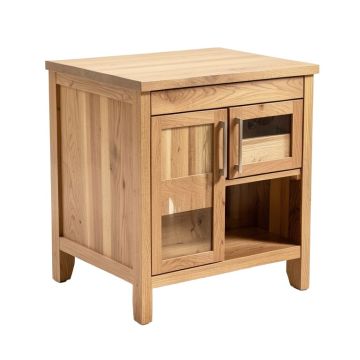 Allemans Kitchen Cart With Solid + Manufactured Wood