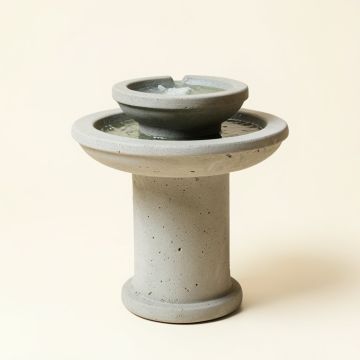 Bird Concrete Garden Terrace Fountain (synthetic illustration; no displayed measurements)