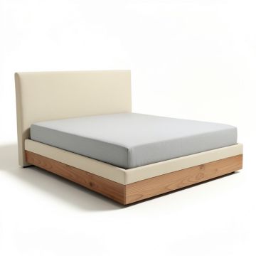 Preusser Upholstered Panel Bed (synthetic illustration; no displayed measurements)