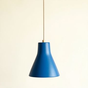 Juniper Dale Pendant Light Suspended From One Plain Cable - Blue (synthetic illustration; no displayed measurements)