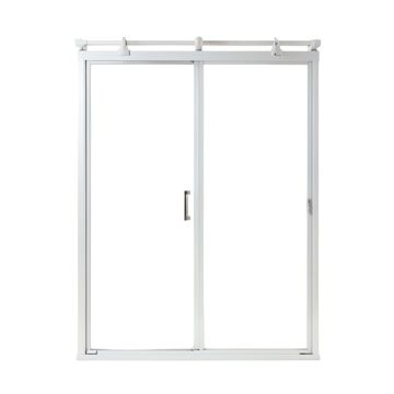 Mirage-X 56 '' W X 72 '' H Single Sliding Semi-Frameless Shower Door With Clearmax™ Technology