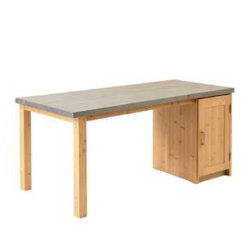 Maple Crossing Empty Workshop Workbench - Gray