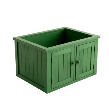 Wren Bridge Empty Furniture-Style Litter Enclosure - Green