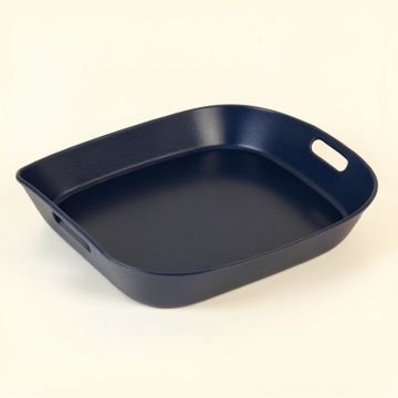 Moss Branch Serving Tray - Navy (synthetic illustration; no displayed measurements)