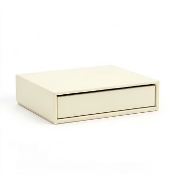 Vale Crest Desktop Monitor Riser - Ivory (synthetic illustration; no displayed measurements)