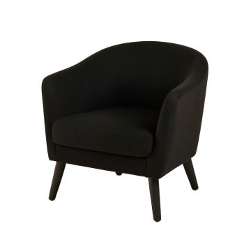 Birch Bend Upholstered Armchair - Black