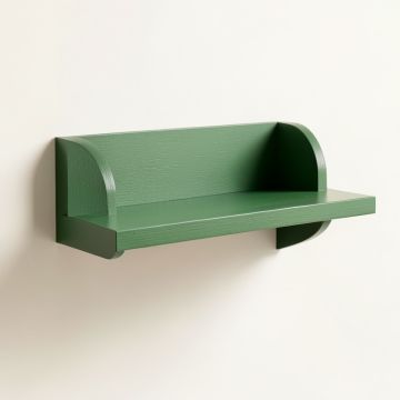 Field Canyon Wall-Mounted Shelf - Green (synthetic illustration; no displayed measurements)