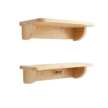 Reed Bridge Wall-Mounted Entryway Organizer Shelf - Beige